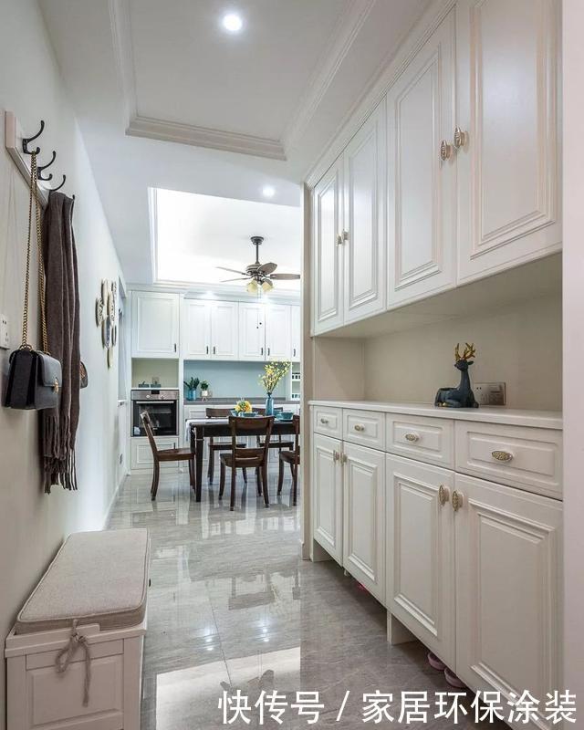 榻榻米|120㎡三室改四室，看起来比140㎡的还要大，经典美式风格太好看了