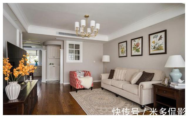 美式|116㎡三居室，简洁舒适的美式风，超通透的户型设计，家家都适用！