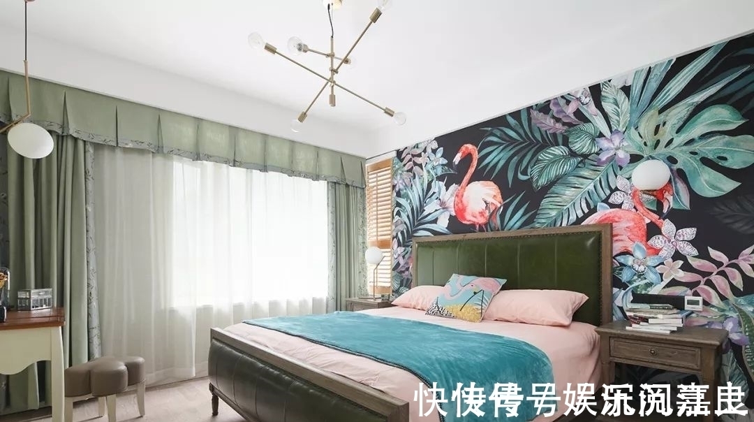 时尚|130㎡现代简约,书房天花是幅画,活力舒适好童趣