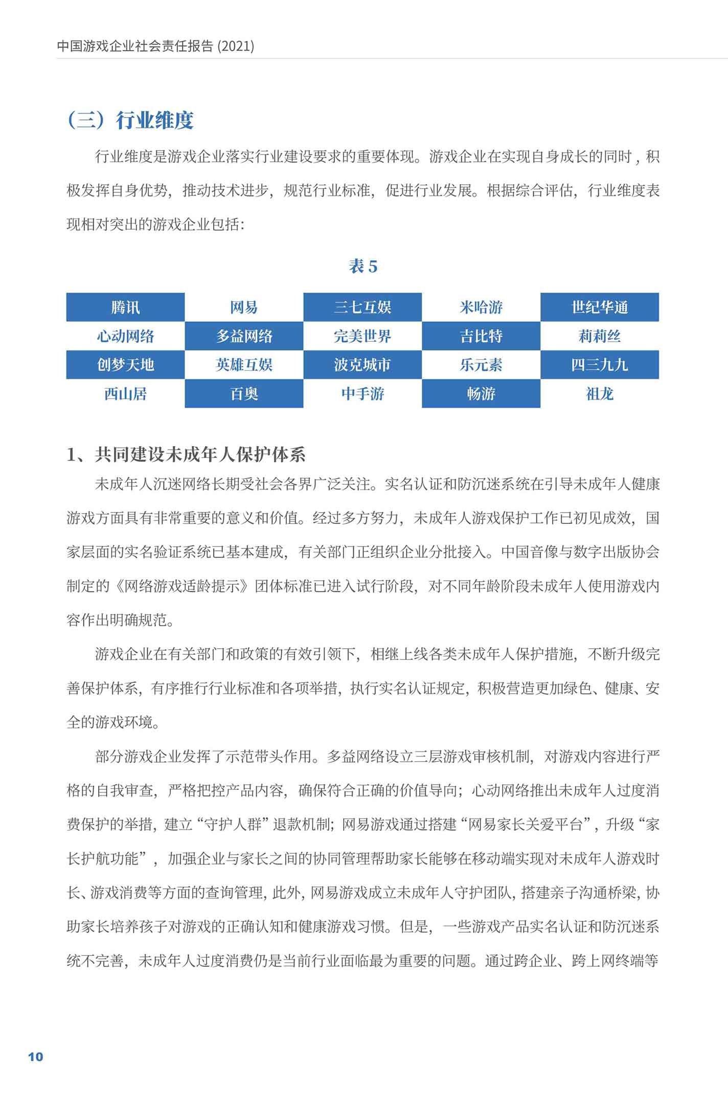 《游戏企业社会责任报告（2021）》全文