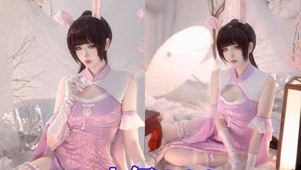 小舞|斗罗大陆：小舞“旗袍版”COS来袭，粉色旗袍加白丝，造型太绝了