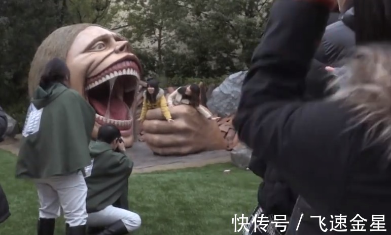 铠之|《进击的巨人》主题公园建成,艾伦女巨人亮相,莱纳破门引人注意