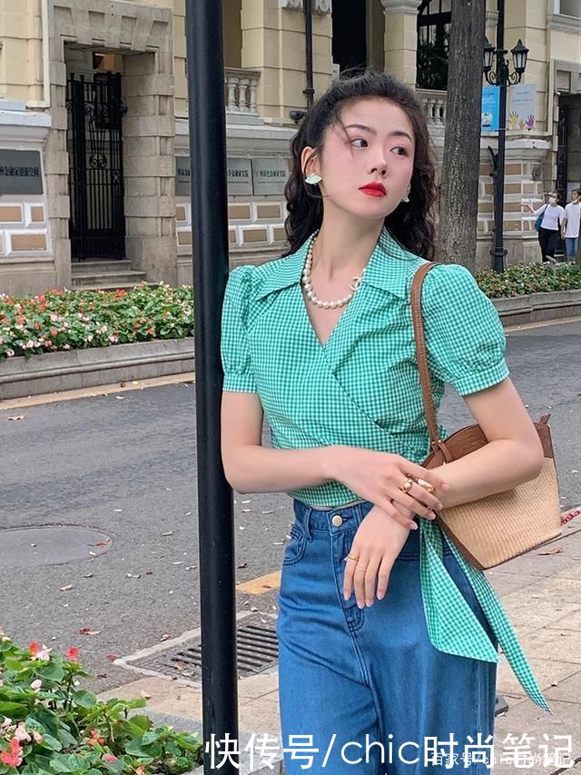 面料|与其执着带点“白幼瘦”性质的BM衫，不如穿围裹式上衣进阶气质