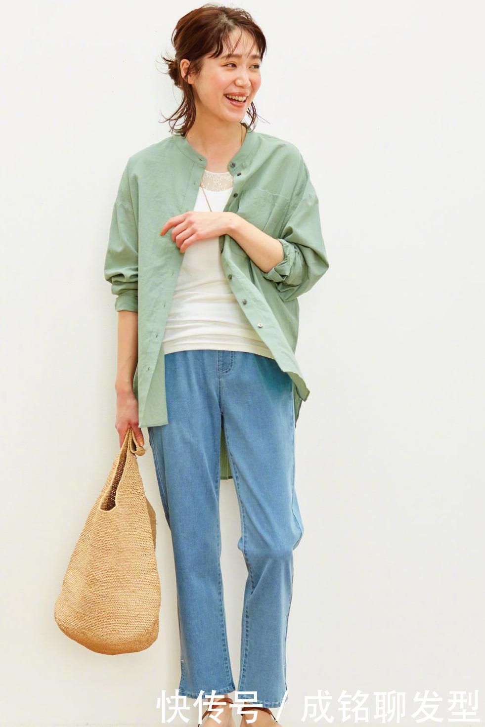 轮廓|10款夏日衬衫“穿搭法”，简单随意又百搭，时尚减龄又有女人味