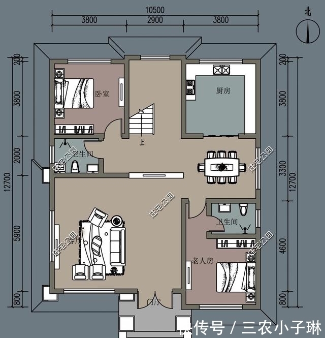 进深|7套三层农村自建房，户型方正、经典，还不赶快收了