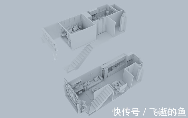 迷你公寓|西南驿34㎡迷你公寓空间设计