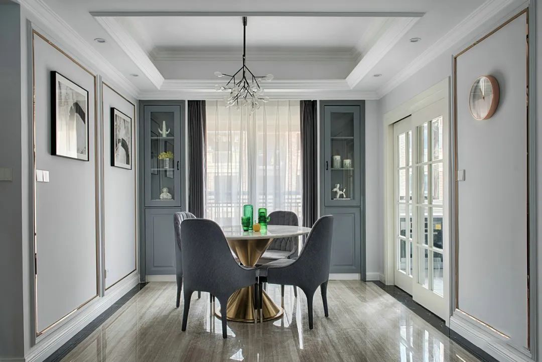 边框|第一次见高级大杂烩,127㎡现代轻奢,混搭多种风格,独特优雅~