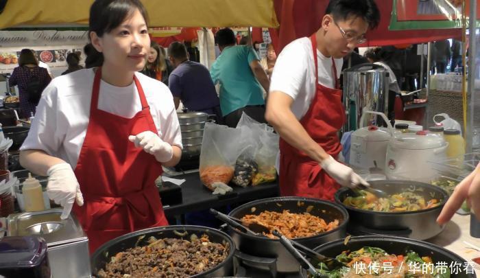 中华美食|伦敦街头的中华美食盖浇饭, 量大肉多老外最爱, 每天卖出五百份