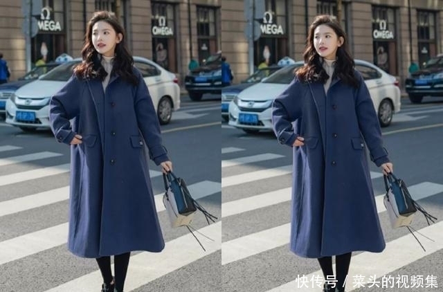 大衣+针织衫+短靴,这样搭很暖和也很美!