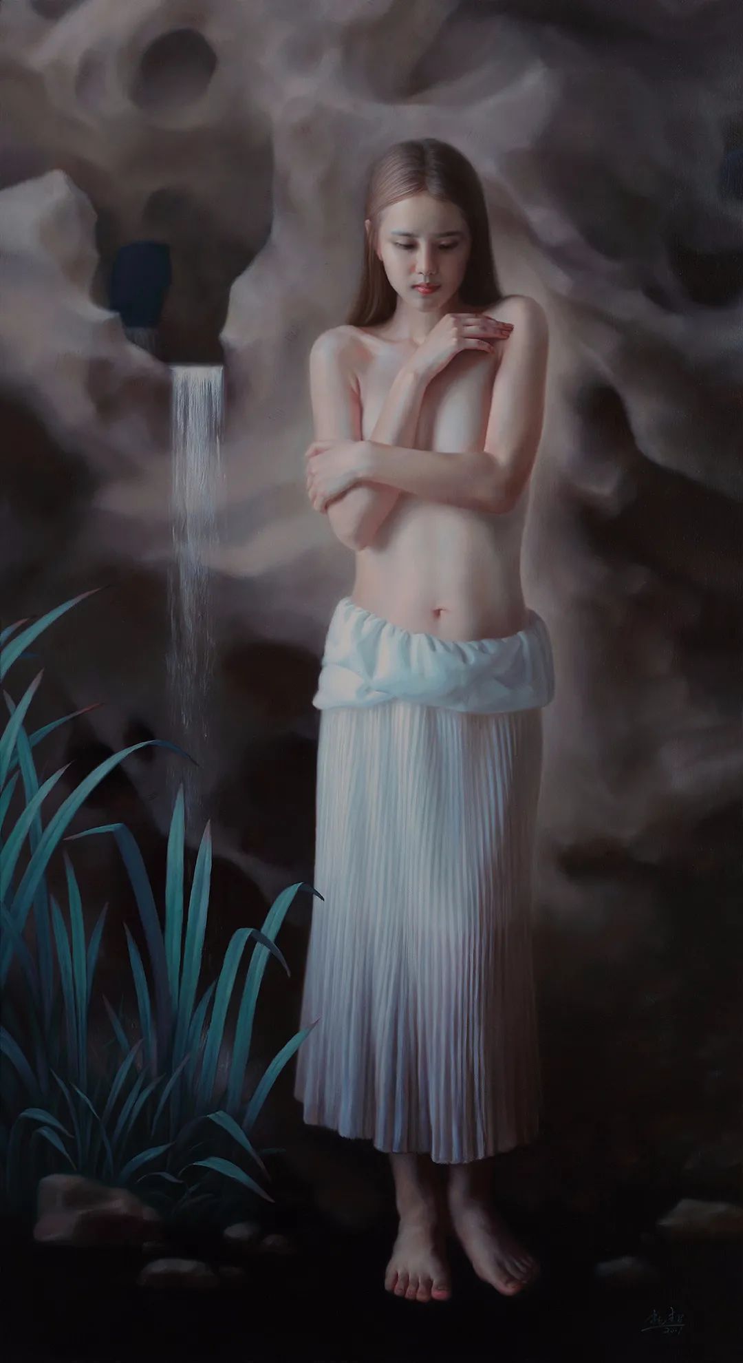 杨超@杨超:人体油画唯美而清雅脱俗,画出了东方女子的纯净与圣洁