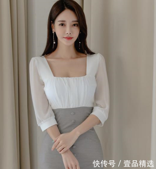 女神|女神孙允珠高清时尚搭配：灰蒙紫雾白月牙温柔扇叶衣裙