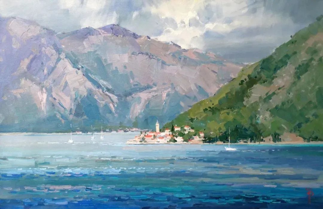 露台&不起眼的房子、简单的露台、普通的小路 他都画得如此出彩!