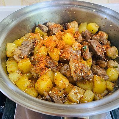 土豆|孜然土豆牛肉粒