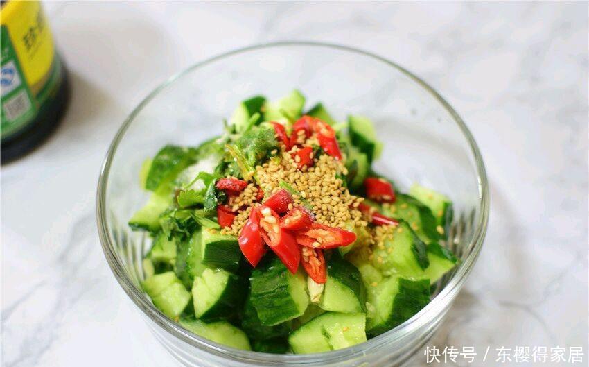 黄瓜|凉拌黄瓜时，切好直接拌就错了，多加1步，黄瓜更脆更入味