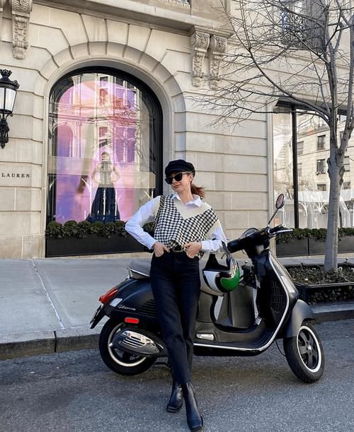 衬衫+毛衣，衬衫+高领=永不过时气质精！太美了！