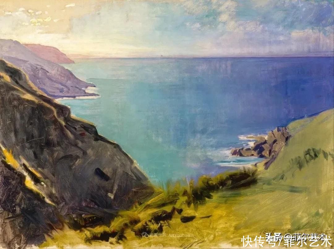 人物|空灵的天使，精美绝伦~雅培·翰德逊·泰勒女性人物油画作品欣赏