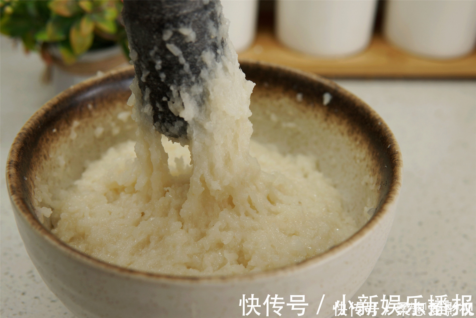 糍粑|原来做糍粑年糕这么简单,会蒸米饭就行,想吃多少做多少