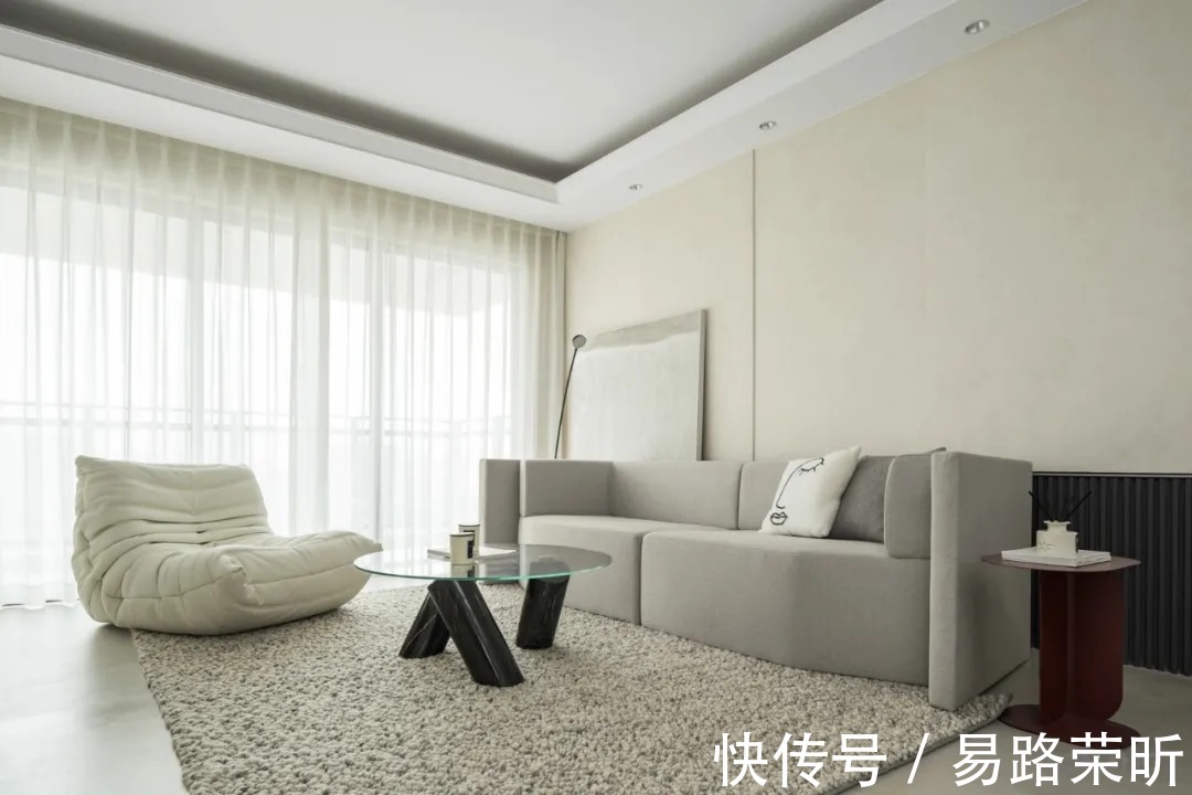 干湿分区|118㎡现代简约风三居,月球元素的运用、太空舱书房的设计,有趣