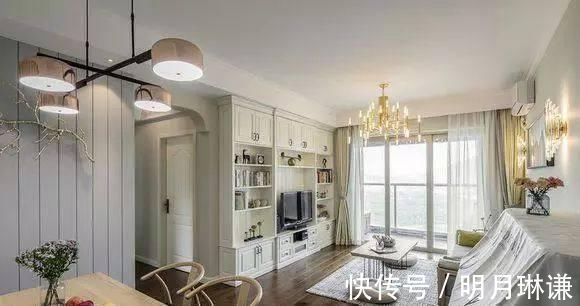 新家|终于入住新家,敢说全小区最漂亮,客厅打一排柜子,邻居都来效仿
