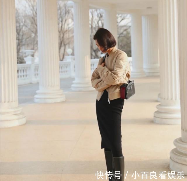 冬天穿裙子冷?不试试“针织裙+长管靴”这样穿,都不知道多时髦