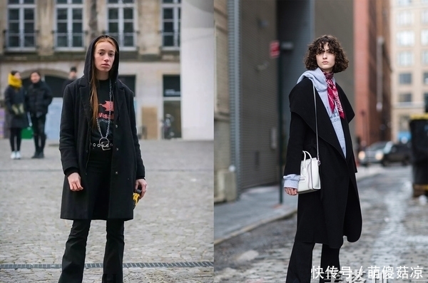 时尚|冬季基础款黑色大衣如何穿出大牌感?明星和时尚达人给你穿搭示范