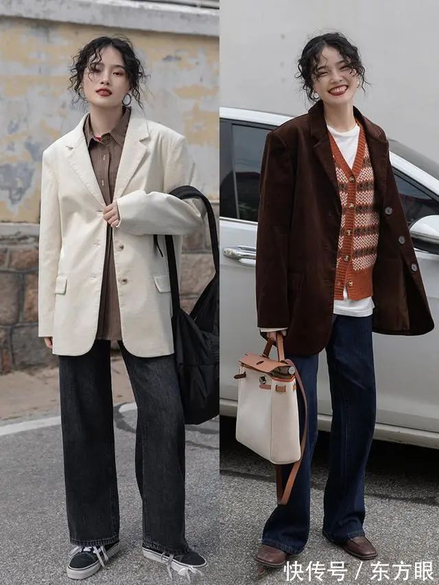 内紧外松 秋天上班穿什么?早秋通勤穿搭示范“随性风”，谁穿谁高级