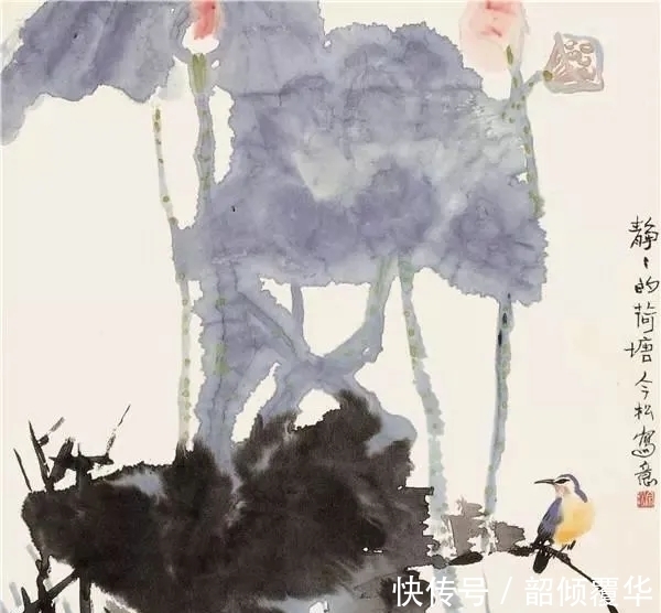 花鸟画|浓墨重彩|冯今松花鸟画