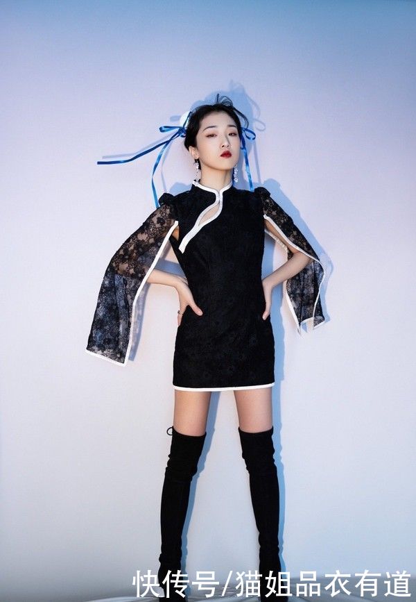 Yamy的高级脸太有优势，穿改良旗袍cos春丽，好有东方韵味
