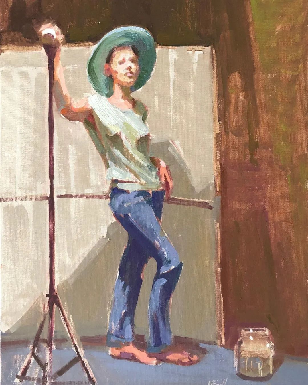 概括的笔触,光影和色彩具佳!