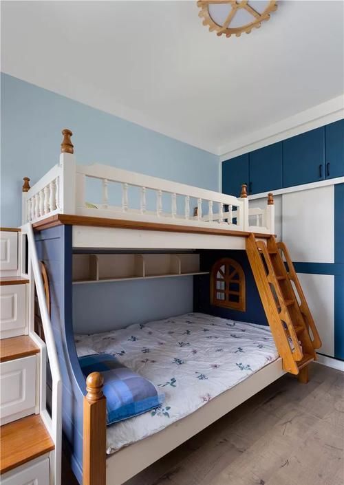 空间|孩子喜欢的双层高低床，不仅童趣满满，还是节省空间的能手！