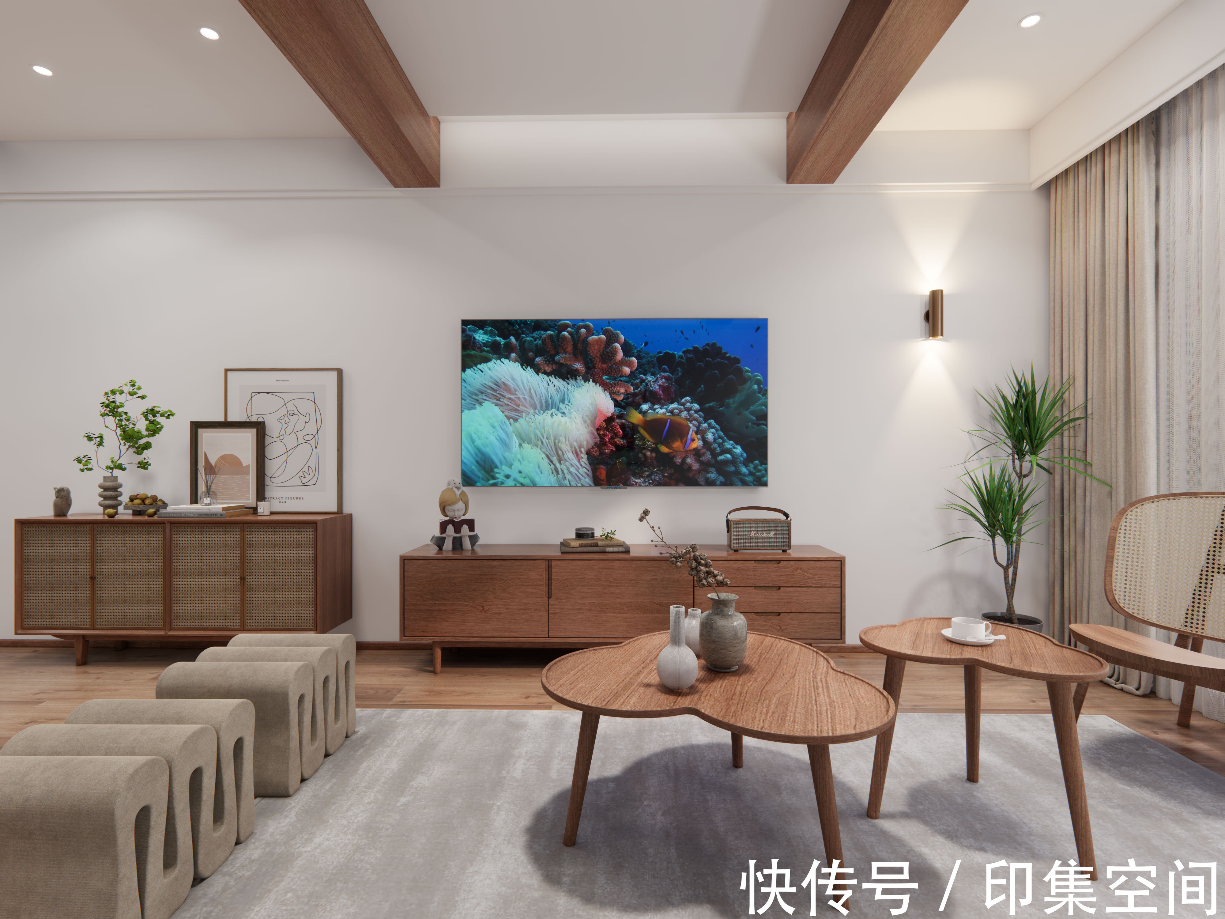 原木|保利观澜90㎡,文艺女青年的安闲