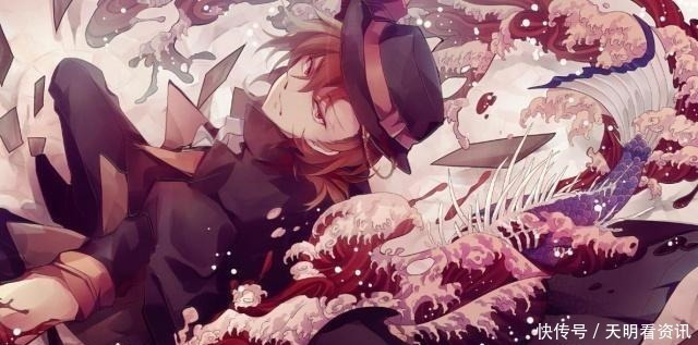 文豪野犬太宰治和中原中也之间表面针锋相对，实则暗里调情