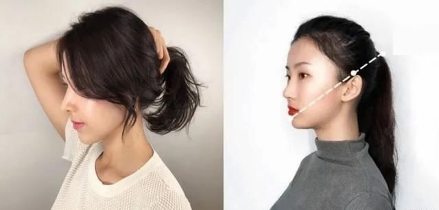 八字刘海|发型分享不同脸型马尾位置,圆脸、方脸这样绑最瘦小脸