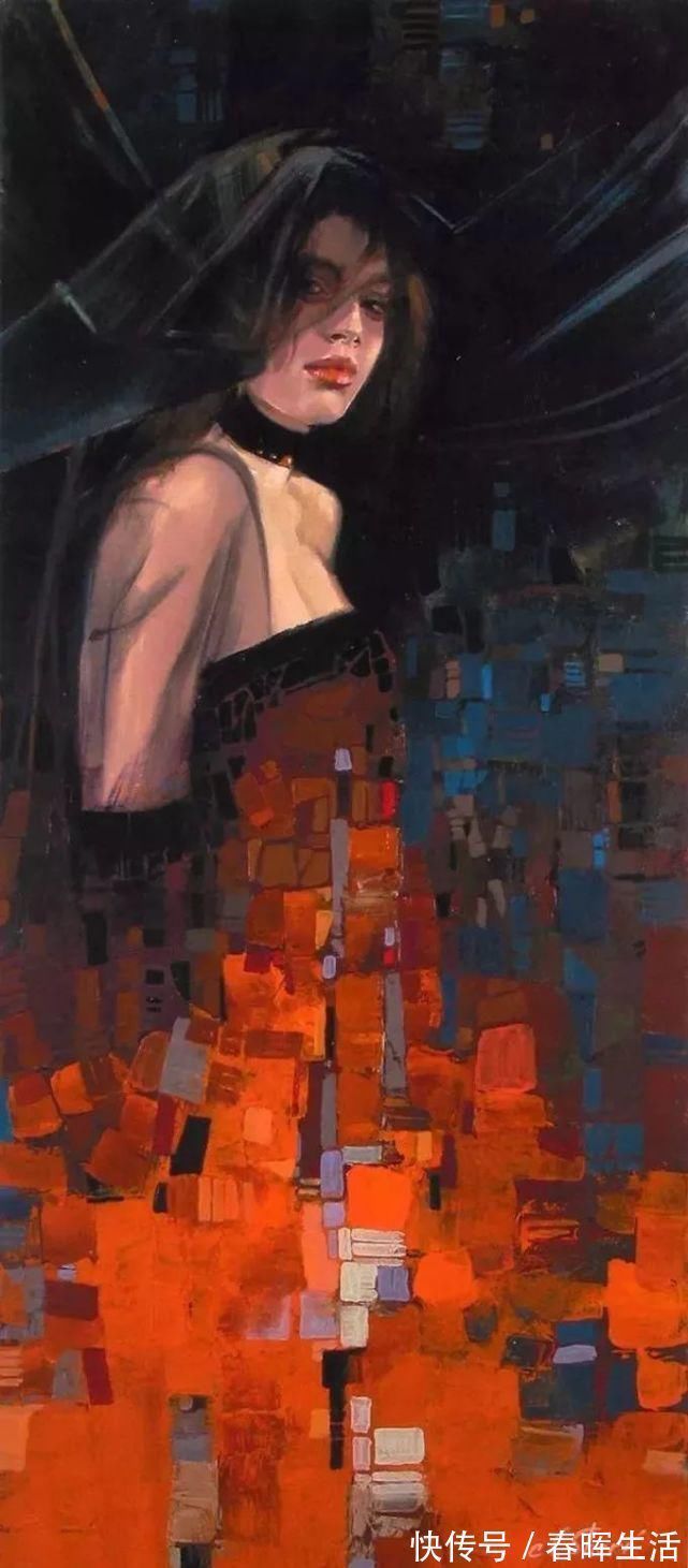 irene@她的油画有一种惊艳脱俗的美,乌克兰天才女画家艾琳·谢里