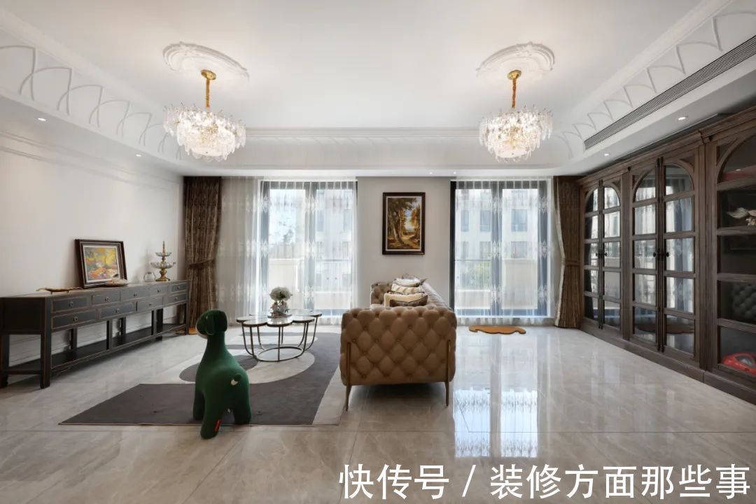 二胎|171㎡豪宅装修设计,二胎家庭老人同住还能全屋0杂物!