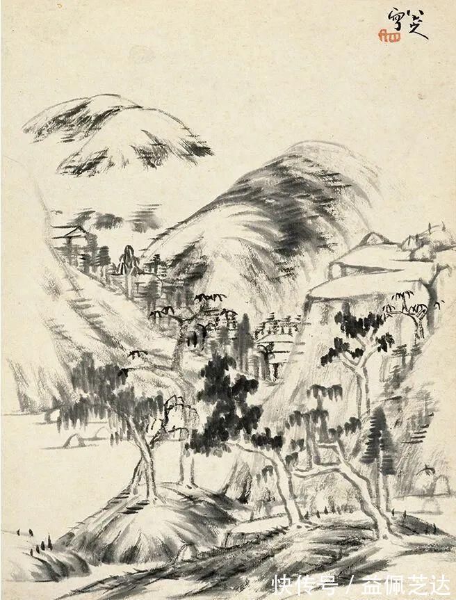 笔墨|这组册页比较全面的展现了八大山人的笔墨情怀,有山水、花鸟…