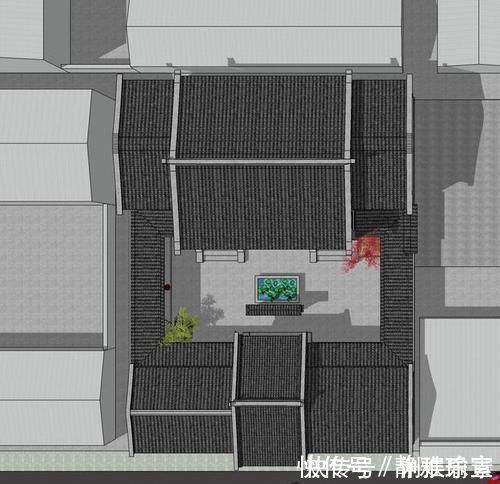 户主家|喜庆的四合院设计，家里的宅基地小也可以盖，很适合农村
