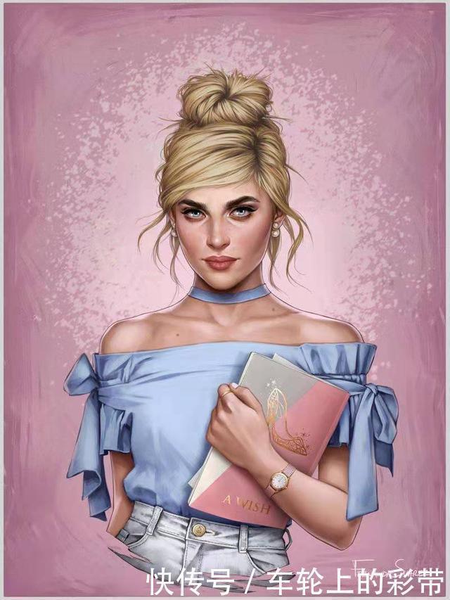 贝儿公主|写实风格迪士尼公主,艾莎公主更换新造型,白雪公主反差太大