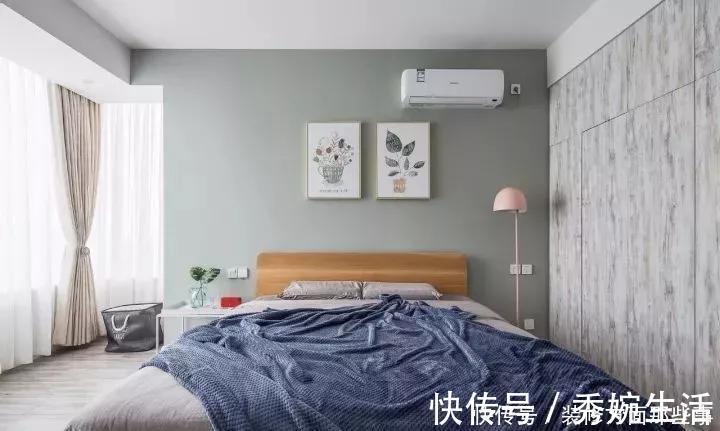 搭配|128平简约风,木色的浴室柜给卫生间增添一丝温度