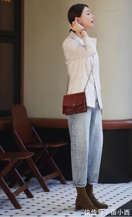 牛仔 阔腿裤out了,今年流行“直筒裤”,搭配短靴、高跟鞋时髦度飙升