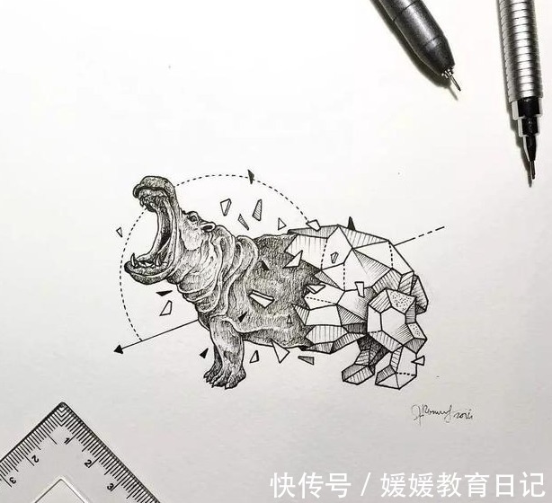 天才#没钱上课,一支针管笔自学成才获百万粉丝,美术生惊呼这是天才