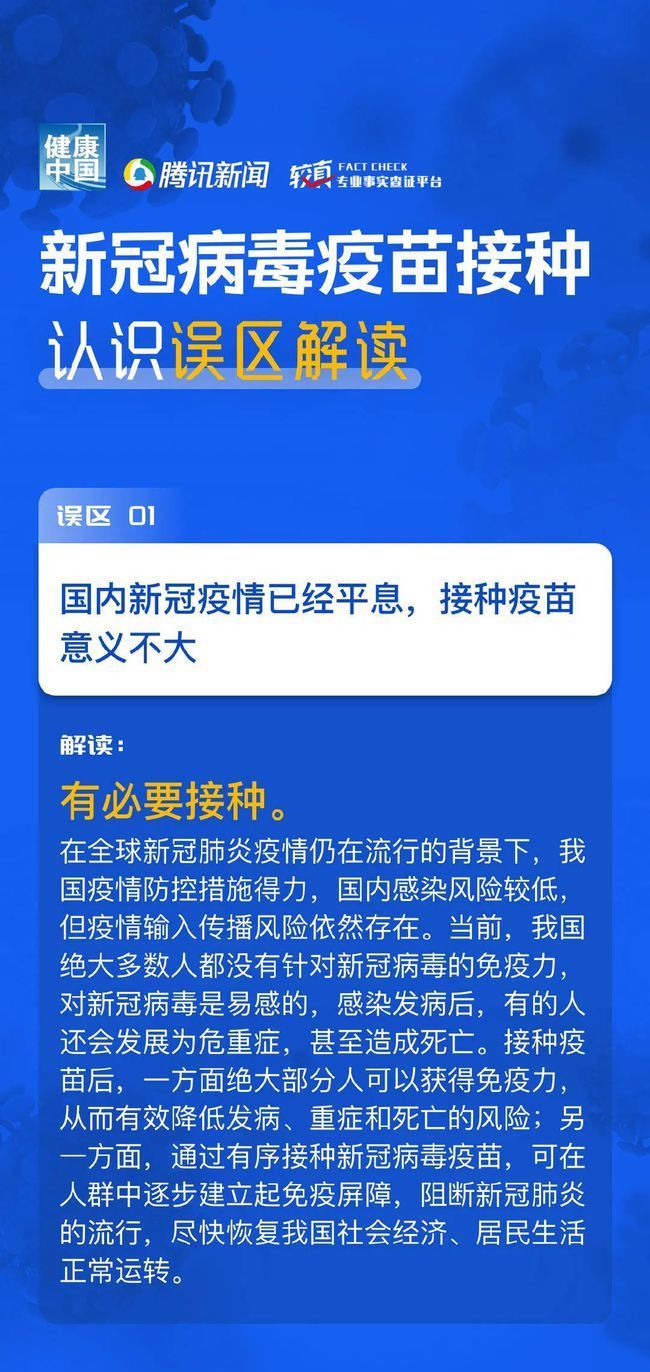 误区|有必要接种疫苗?接种后可摘口罩?抗体只有半年?解读新冠疫苗接种认知6大误区!