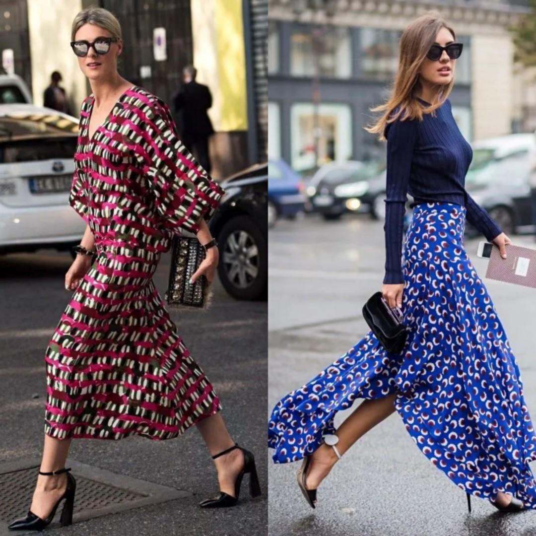 印花裙|日常出门来点印花裙?只要选对,就能避免花哨,既显level又高级