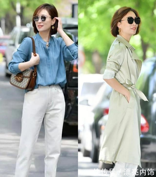 气质 50岁女人更要会打扮，这些精致优雅的气质穿搭，时尚减龄又养眼