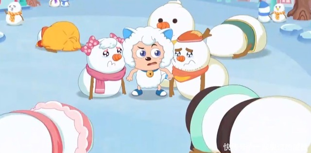 《喜羊羊与灰太狼》异国大营救出现的穿帮镜头,皓月居然有三只手