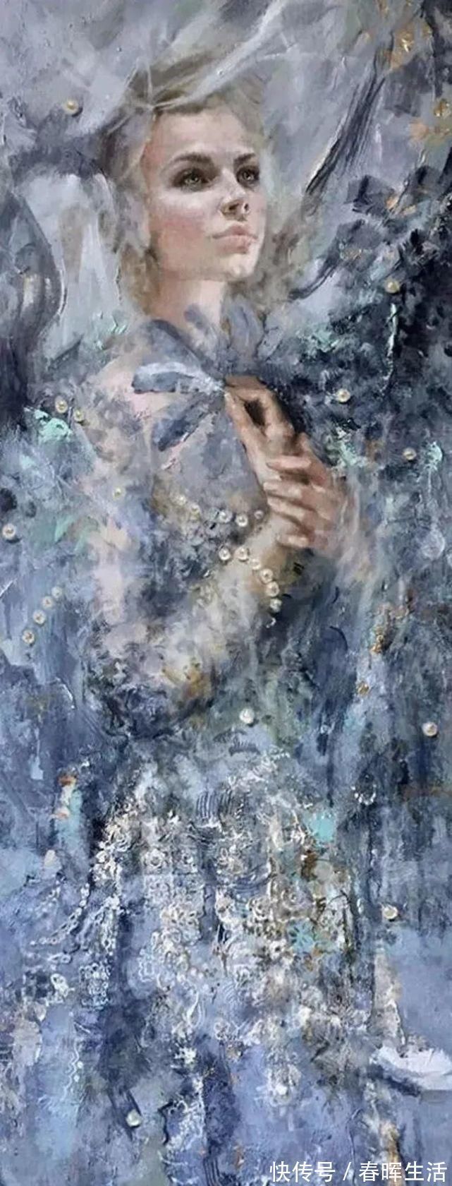 脱俗|她的油画有一种惊艳脱俗的美，乌克兰天才女画家艾琳·谢里