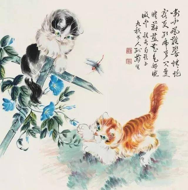 神态&鉴赏丨看四大国画名家笔下的猫＂各显神通＂