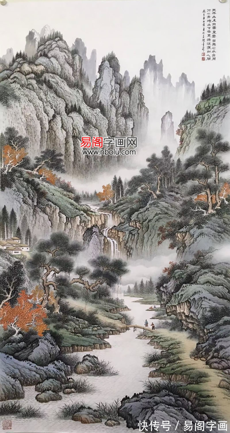 何家英&周金山山水画 久负盛名 是当今画坛传统山水“一绝”