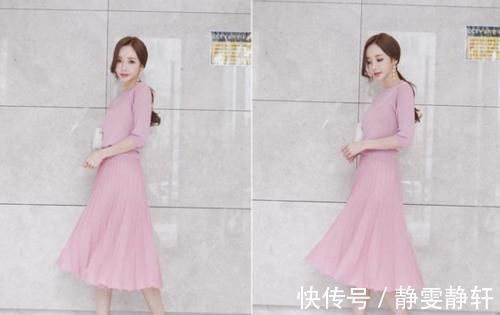 穿搭 美女穿搭：百褶裙配合上飘逸的雪纺材质，气场释放出无限的魅力