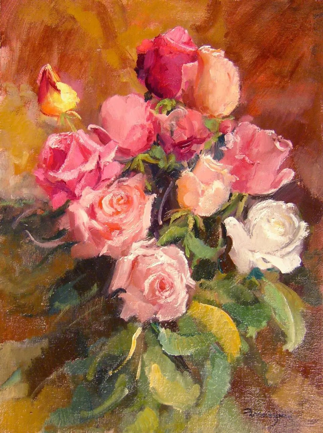 米兰|?意大利 阿尔多的油画,色彩很温暖,笔触很迷人!